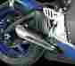 60801-2100 Hotbodies Racing Megaphone Slip-on Exhaust Polished