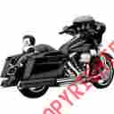6215b Cobra Powrflo Slip-on Mufflers Black Harley Flhxi Street Glide 2006