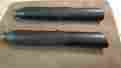 64900 Harley Davidson Used Black Power Coated Slip On Mufflers Fits Fx Flstn Flstnsb More