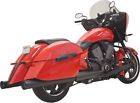 6c7dnt5b Bassani Manufacturing Xhaust Dnt Black Megaphone Mufflers