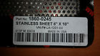 1860-0245 6x10 " Sheet Stainless La Choppers Baffle