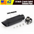 7121314383818 Unbranded Exhaust Muffler Silencer Slip On Matt Black