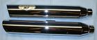 7200401 Arlen Ness Chrome Twin Wall Back Cut 3in Slip-on Mufflers