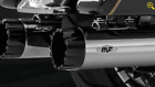 7201003 Magnaflow Chrome Black Top Gun Slip On Mufflers Harley Touring
