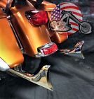 7204 Touring Acm Chrome 36 Fishtail Drag Pipe Slip On Mufflers Exhaust 95-2016 Harley