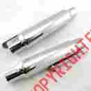 80-03310 Emgo Harley Sportster Chopper Cafe Racer Twin Chrome Shorty Exhaust Pipes Mufflers