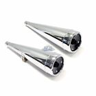 80-84072 80-84071 Emgo Honda Cx Chrome Replica Exhaust Pipes Mufflers Set Oem