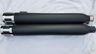 80601-091a Harley Screamin Eagle Black Mufflers And Heat Shields For Fxdwg