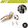 8264235364418 Unbranded Motorcycle Exhaust Link Pipe Connector Stainless Steel