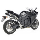8294 Leo Vince Lv One Dual Mufflers Carbon Fiber Fits Yamaha