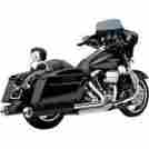 8674501 Cobra Tri-flo Slip-on Mufflers Black Harley Flhtci Classic 1996-2006