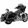 8674509 Cobra Tri-flo Slip-on Mufflers Black Harley Flhxs Street Glide Special 2014