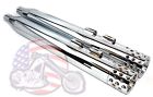 9078 Touring Amerian Classic Motors Chrome 3.5 Shooter Slip On Mufflers Exhaust Pipe Harley Bagger 95-2016
