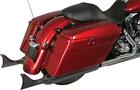960-0330 Mac Fish Tail Mufflers Black Harley Davidson