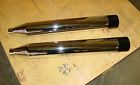 97016 V-factor Chrome Slip-on Mufflers W-black