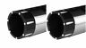 97133 Powerhouse Chrome Blackcut Tip Mufflers For Harley Touring Flht Flhr
