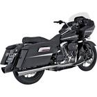 16741 98-06 Vance Hines Slash Cut Tapered Slip-on Mufflers Chrome Harley Fltri