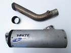 99-00-01-02-03-04-05-06-07-08-09-10-11-12-13-honda Silencer Yoshimura Two Brothers Vance Honda Exhaust Muffler Pipe White