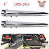 Acc-hl021002-ch-4 Acc Chrome Megaphone Mufflers Exhaust Pipes For Harley Street Fltrx