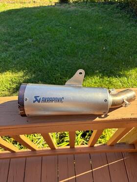 15216b Akrapovic Titanium Slip On Pipe Used Came Of A Z900rs Kawasaki