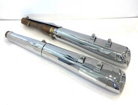 1801-0528 Akrapovic Akropovic Chrome Slip On Mufflers And Sound Valve System 06-16 Harley Touring
