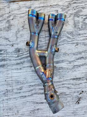 C-y10et3 Akrapovic 2015-2025 Yamaha Yzf-r1 R1m Titanium Collector Pipe