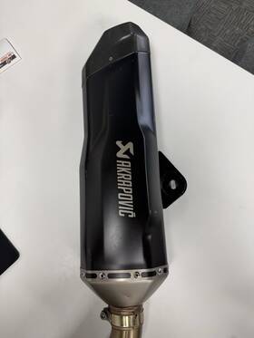M-hfbfc001 Akrapovic Titanium Slip-on With Hangar F900gs/gsa/850gs/gsa/800gs/750gs
