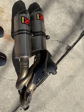 S-d10so3-zt Akrapovic Akrapovi Slip-on Titanium Exhaust Ducati 1098 1198 848