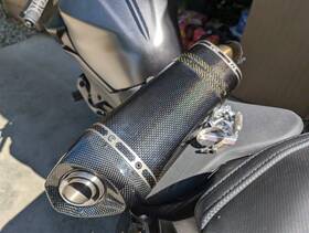 S-h2so6-apc Akrapovic - Slip-on Line Exhaust Carbon Fiber Muffler