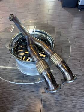 Ams Alp.07.05.0003-1 Titanium Performance R35 Gt-r 90mm Race Midpipe