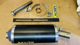 71698aon Arrow Muffler 2009 Versys 650 With Hardware