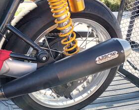 77035943 Arrow 71851prn Triumph Thruxton 1200 / R 2016-2020 Exhaust Slip-ons Black
