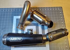 71890prn Arrow Pro-race Dark Slip-on Exhaust And Mid-pipe For Ktm 890 Duke