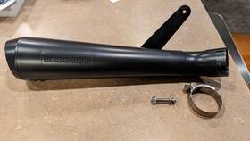 8f127ss Bassani 4 Inch Black Cerakote Low Mount Slip On Muffler 2019 2020 Indian Ftr 1200