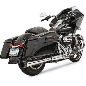 1f17r Bassani Manufacturing Crossover Eliminators W 4 Inch Dnt Chrome Megaphone Muffler M8 Touring 17-23
