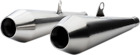Bc902-102-br British Customs Triumph Predator Pro Mufflers Brushed