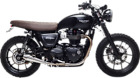 Bc902-112-br British Customs Shorty Predator Pro Mufflers Triumph