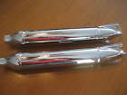 3-r68 Beautiful Tail Pair Mufflers Vintage Swallow R51 Bmw Chrome