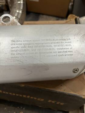 037.37.011.80.00 Beta Oem 4t Muffler