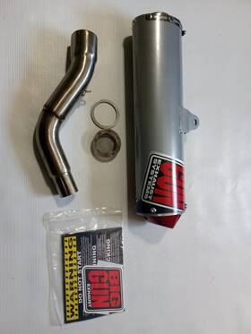 09-4312 Big Gun Evo R Slip-on Exhaust For 06-13 Kawasaki Klx250s Silver Aluminum