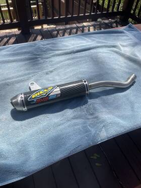 Ys-24c Bills Pipes - 2-stroke Mx2 Series Silencer Carbon Fiber