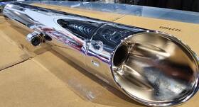 18519444009 Bmw R18 Muffler Left Chrome #18519444009