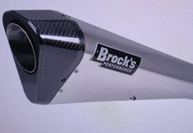 366830 Brock Performance Brocks Pentacarbon Slip On For 2020-2025 Kawasaki Zh2