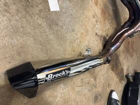 366398 Brocks Performance Penta-carbon Full Exhaust System 15 Inch Muffler Polished 2023 Gsx-r1000