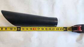 366424 Brocks Performance Universal Roaring Toyz Short Meg Slip On Black Used Exhaust Pipe H1