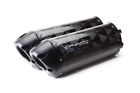 005-650407v-b Brothers Honda Slip- Vfr800fi Dual Two M2 Vale Carbon Exhaust 2002-09 Black