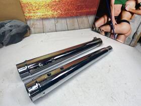 Flh001-7c Cary Faas Racing 17-24 Harley Touring Cfr 4.5 Inch Megaphone Tapered Mufflers