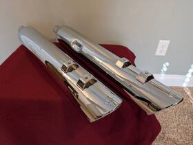 1801-0841 Cobra 909 Mufflers For 1995-2016 Harley Touring