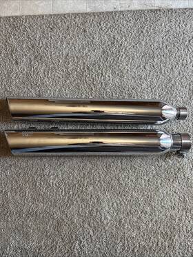 6108l-6108r Cobra 909 M8 Slip On Mufflers Harley Touring Exhaust Roadglide Streetglide 17