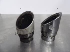 68140-04 Cobra Aftermarket Used Exhaust Muffler Tip Set Cosmetic Issues